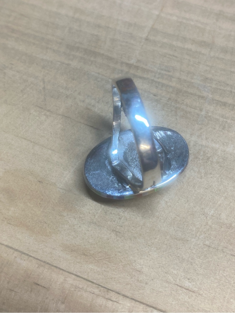 Zuni Jewelry Ring Sterling Silver Size 7 Ethnic Native American Inlay Gift Xmas - Picture 6 of 7